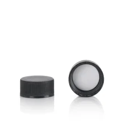 18-400 Black PP Cap | 25 Pack