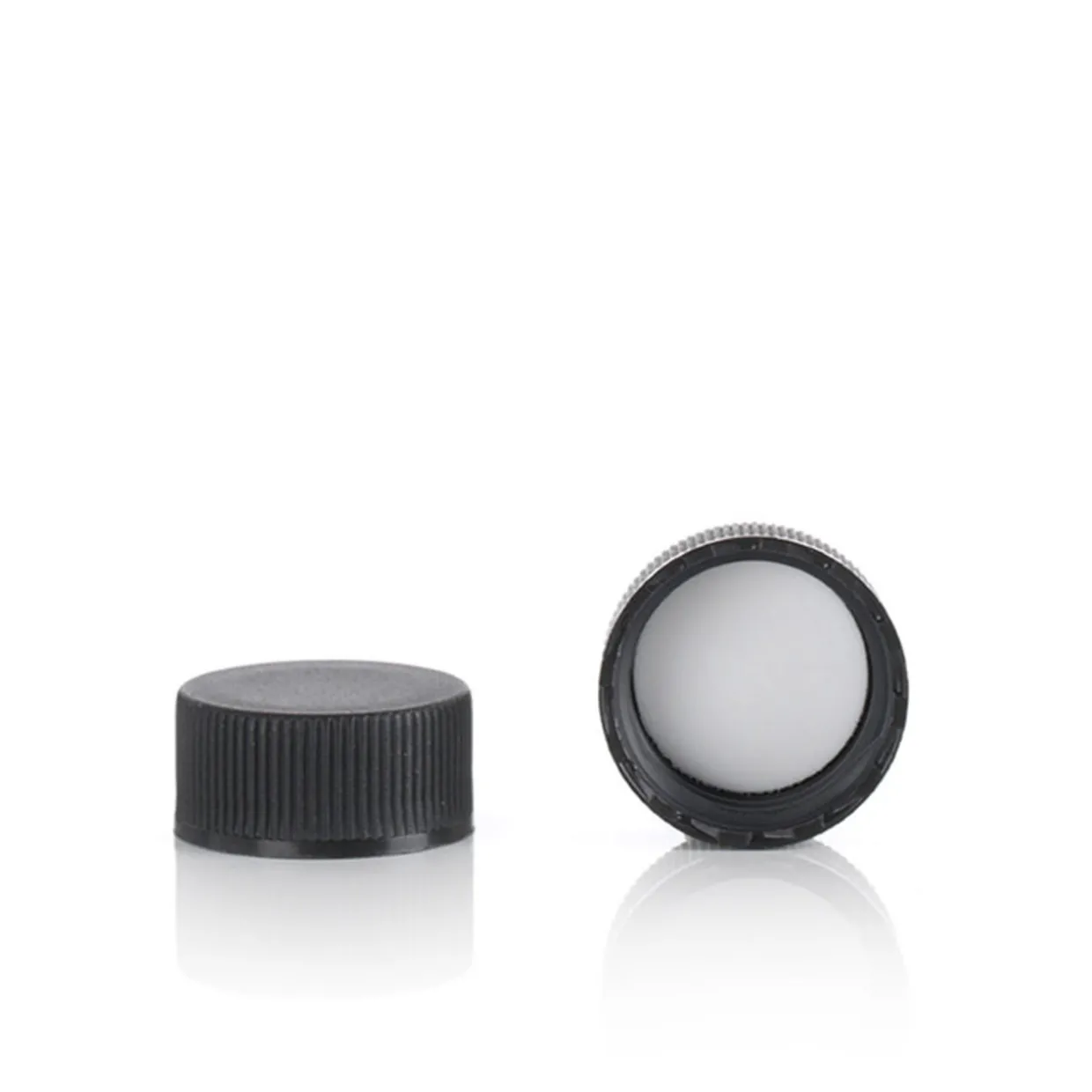 18-400 Black PP Cap | 25 Pack