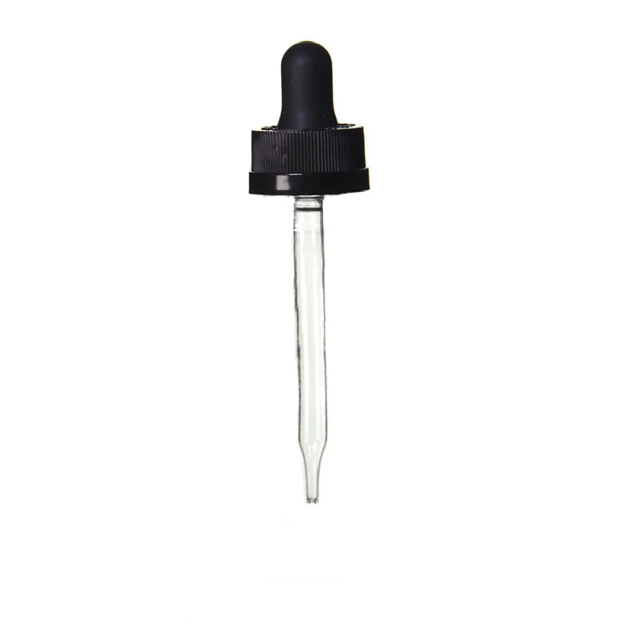 20-400 Black PP Child Resistant Dropper 89mm Pipette | 18 Pack
