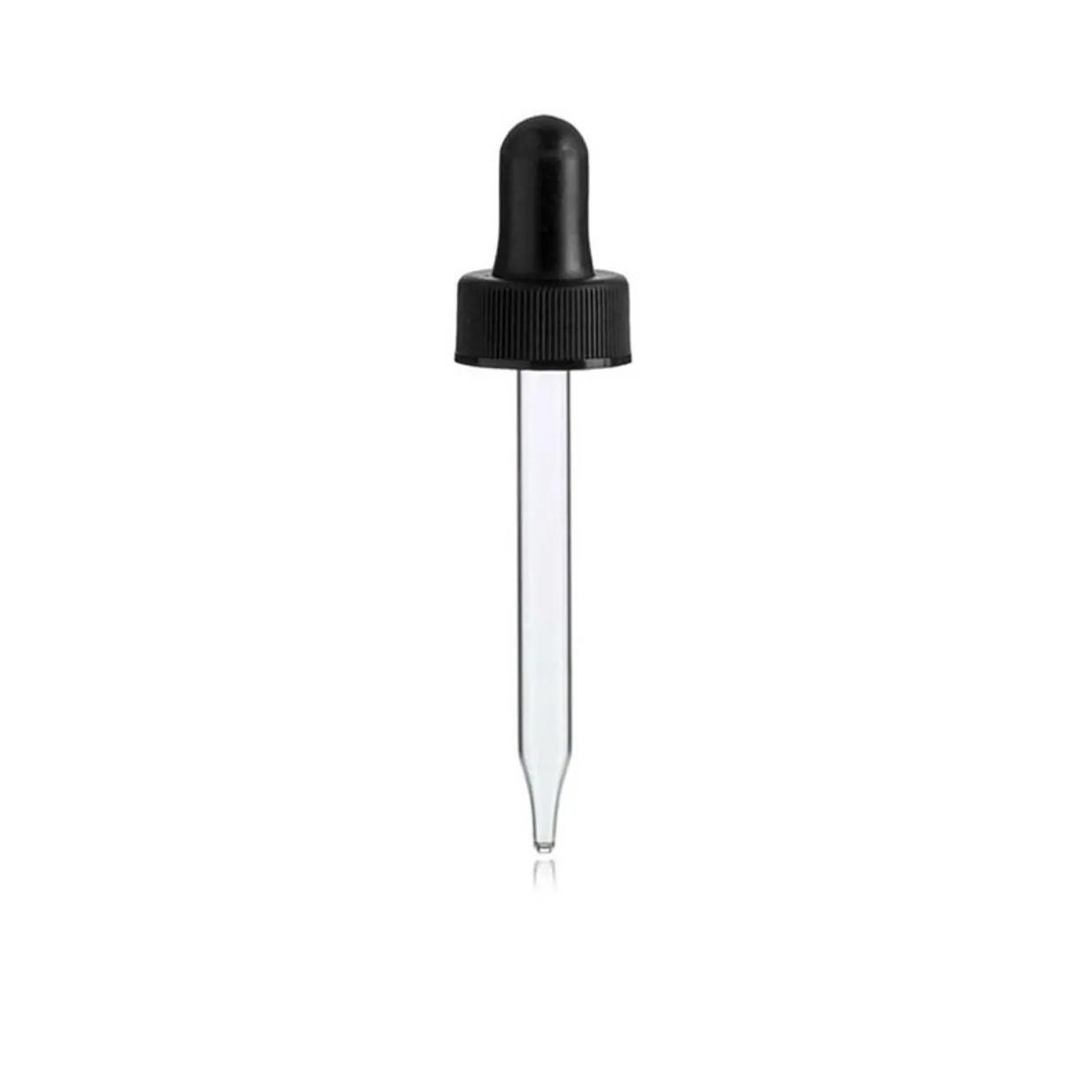 18-400 Black PP Dropper 66mm Pipette | 25 Pack