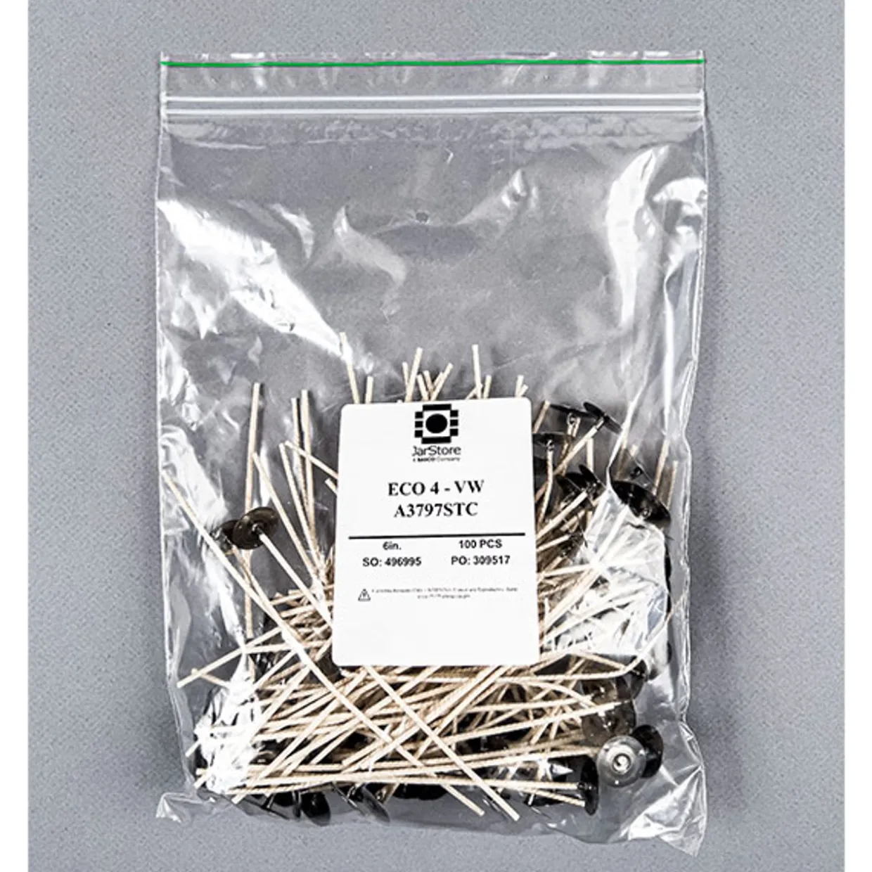 ECO-4 6" Pre-tabbed Wick | 100 Pack