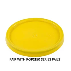 5 Gallon RightPail" Yellow HDPE Tear Tab Lid