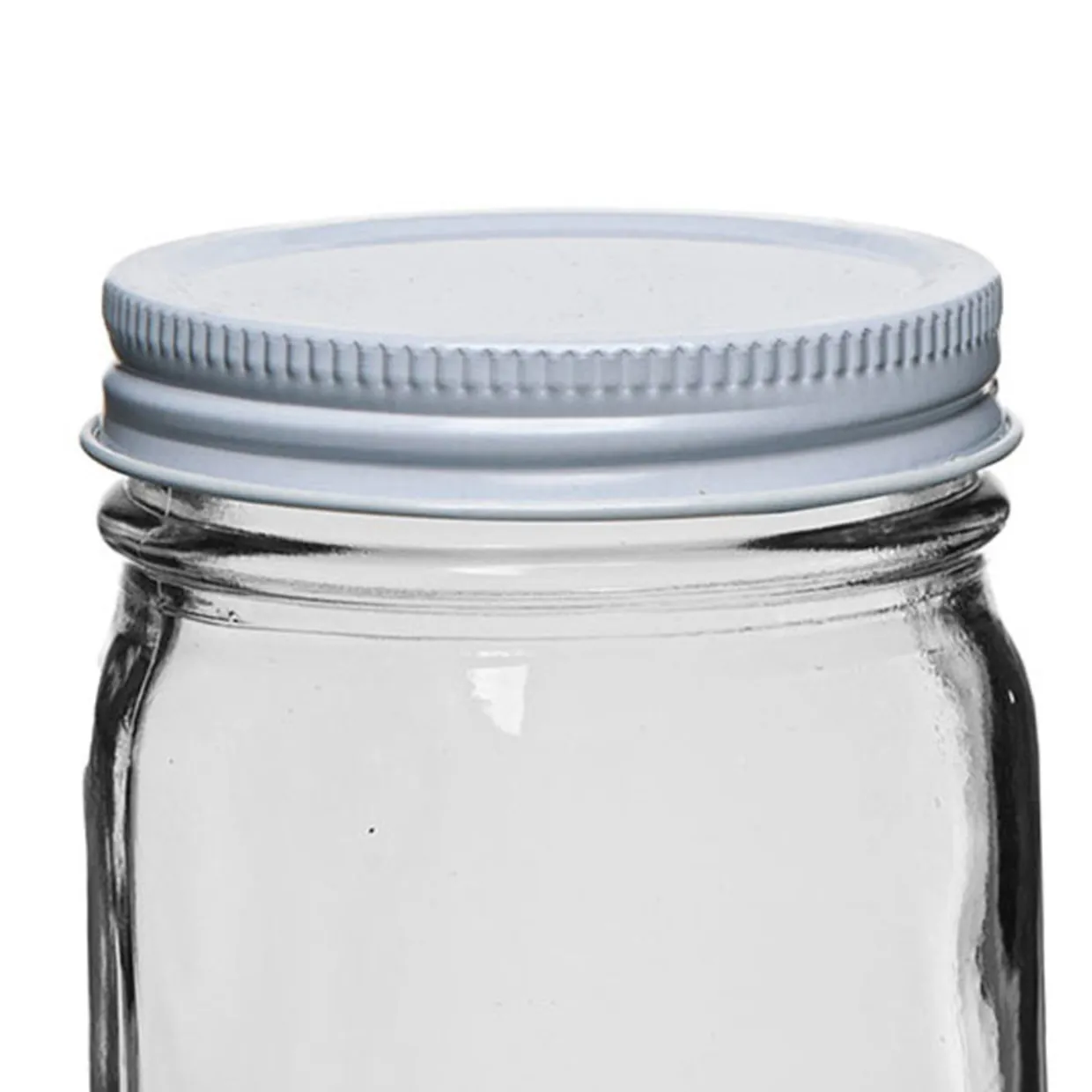 Jar Store 58-400 White Metal Lid | 12 Pack