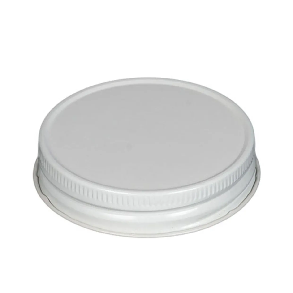 Jar Store 58-400 White Metal Lid | 12 Pack