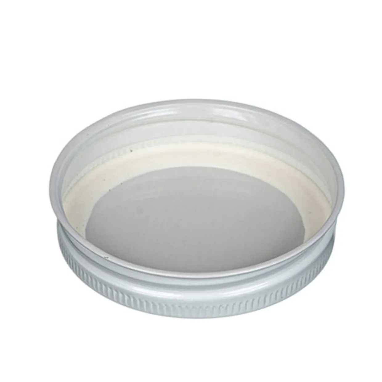 Jar Store 58-400 White Metal Lid | 12 Pack