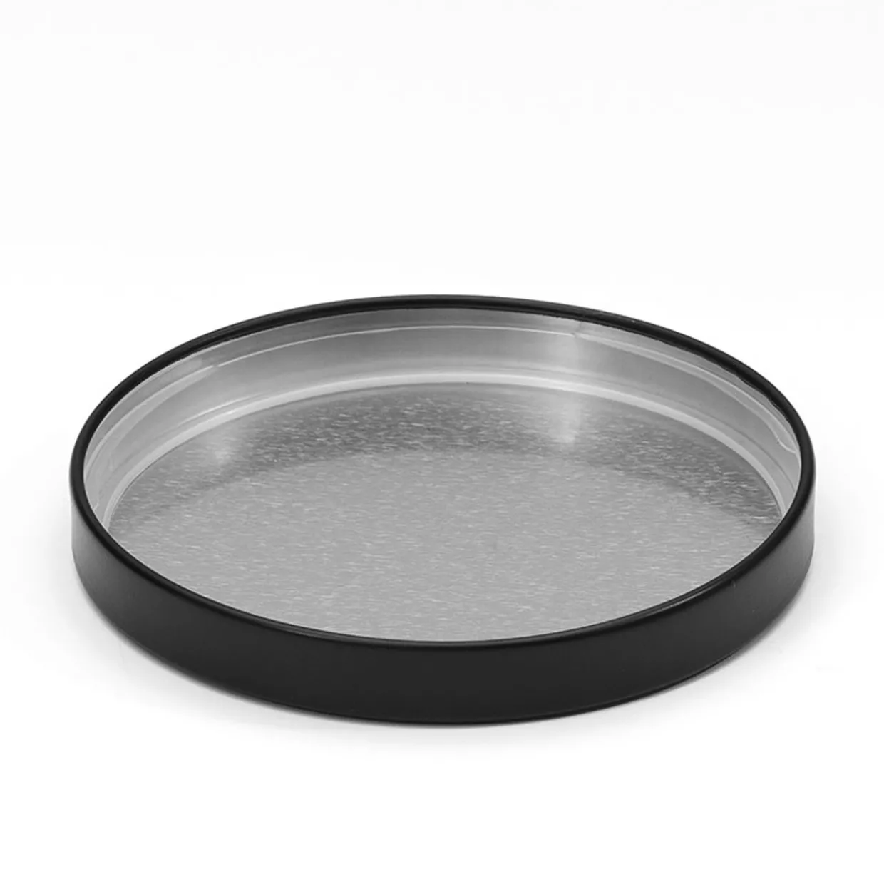 Large Black Metal Lid | 12 Pack