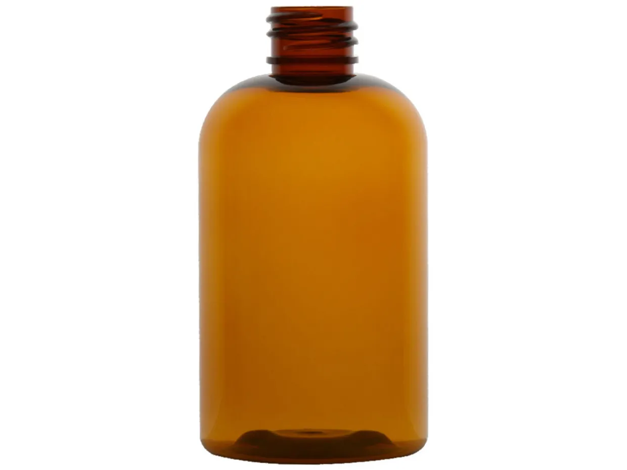 4 Oz Amber PET Boston Round 20-410 | 36 Pack