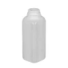 16 Oz Natural HDPE Tall Square Tamper Evident Bottle 38-400 | 12 Pack