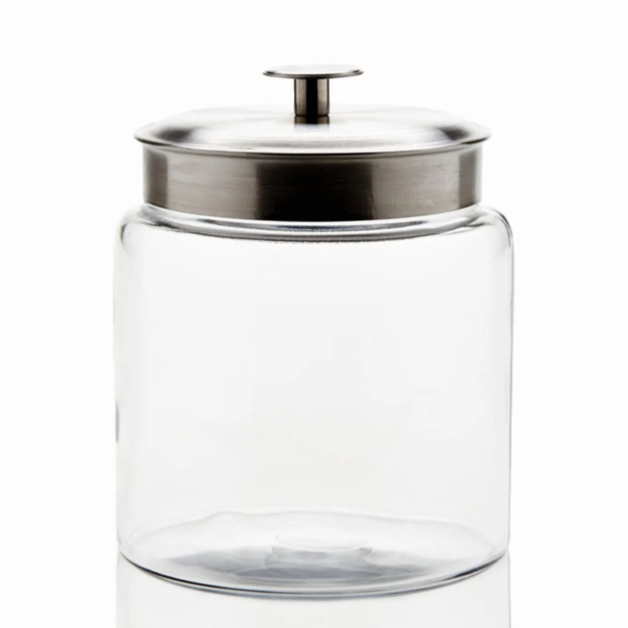 3 Quart Anchor Mini Montana Jar With Silver Metal Cover | 2 Pack